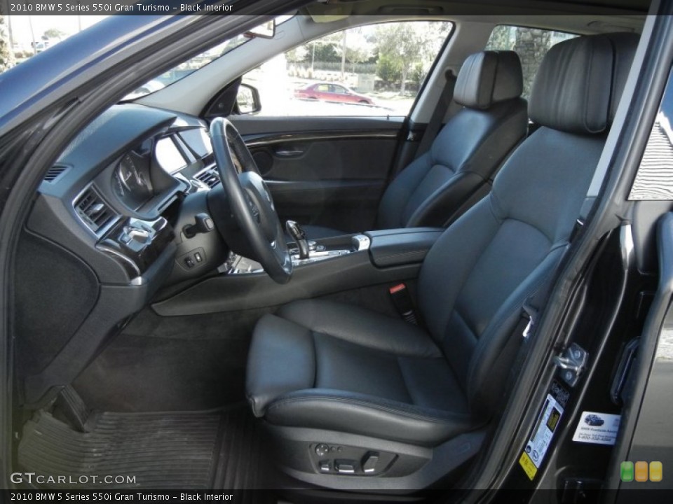 Black Interior Photo for the 2010 BMW 5 Series 550i Gran Turismo #59142041