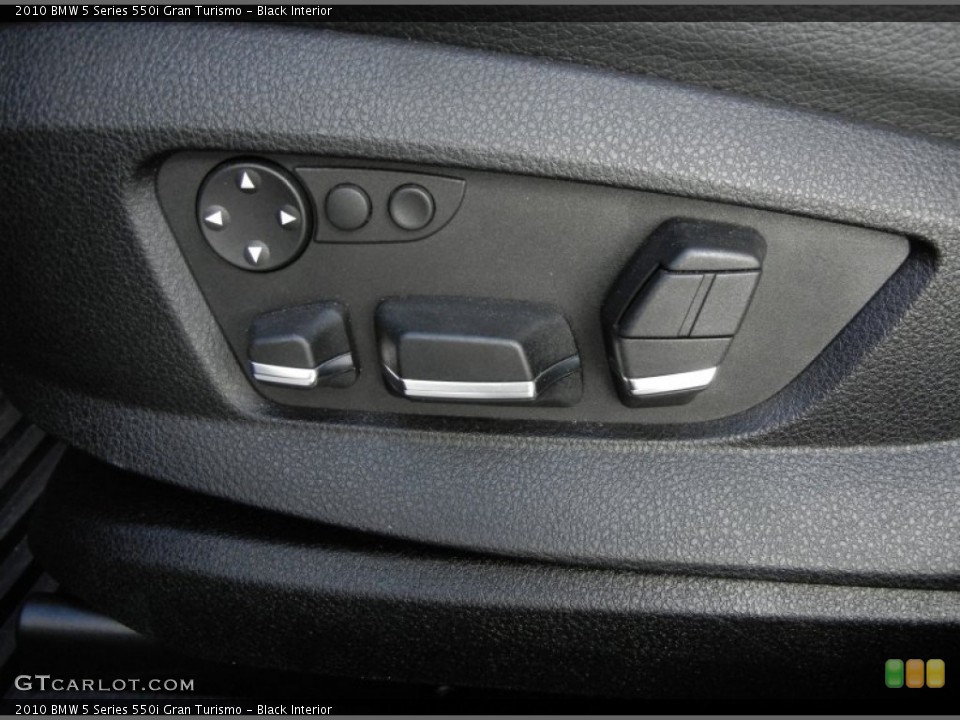 Black Interior Controls for the 2010 BMW 5 Series 550i Gran Turismo #59142056