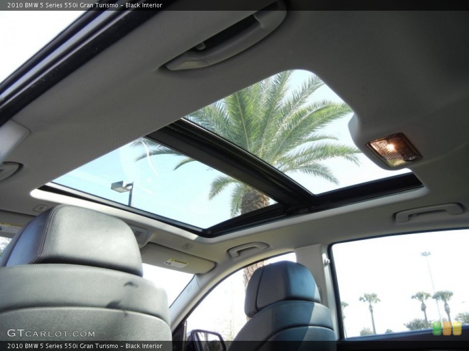 Black Interior Sunroof for the 2010 BMW 5 Series 550i Gran Turismo #59142134