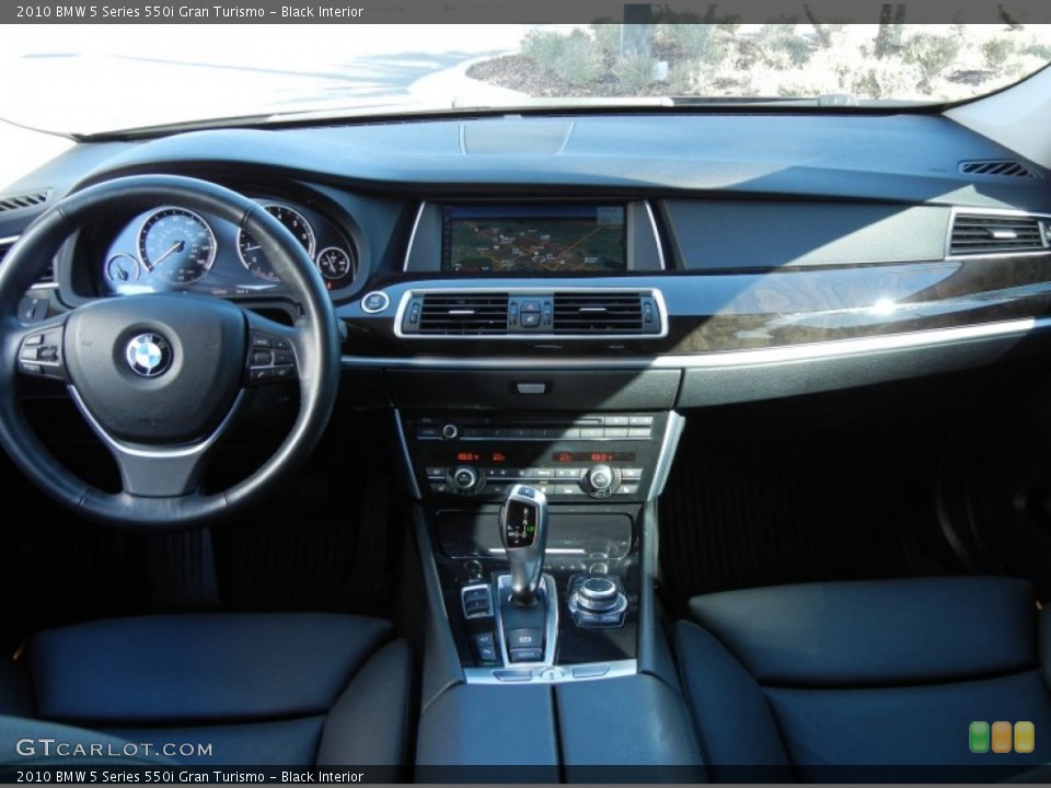 Black Interior Dashboard for the 2010 BMW 5 Series 550i Gran Turismo #59142143