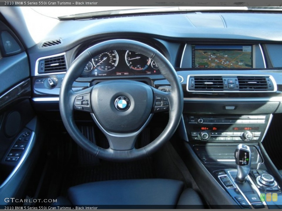 Black Interior Dashboard for the 2010 BMW 5 Series 550i Gran Turismo #59142152