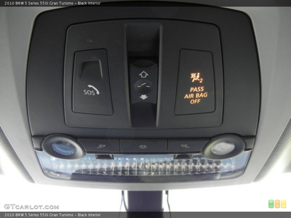 Black Interior Controls for the 2010 BMW 5 Series 550i Gran Turismo #59142209