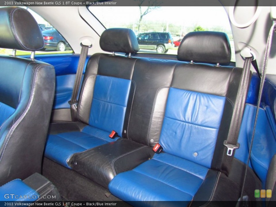 Black/Blue Interior Photo for the 2003 Volkswagen New Beetle GLS 1.8T Coupe #59145185