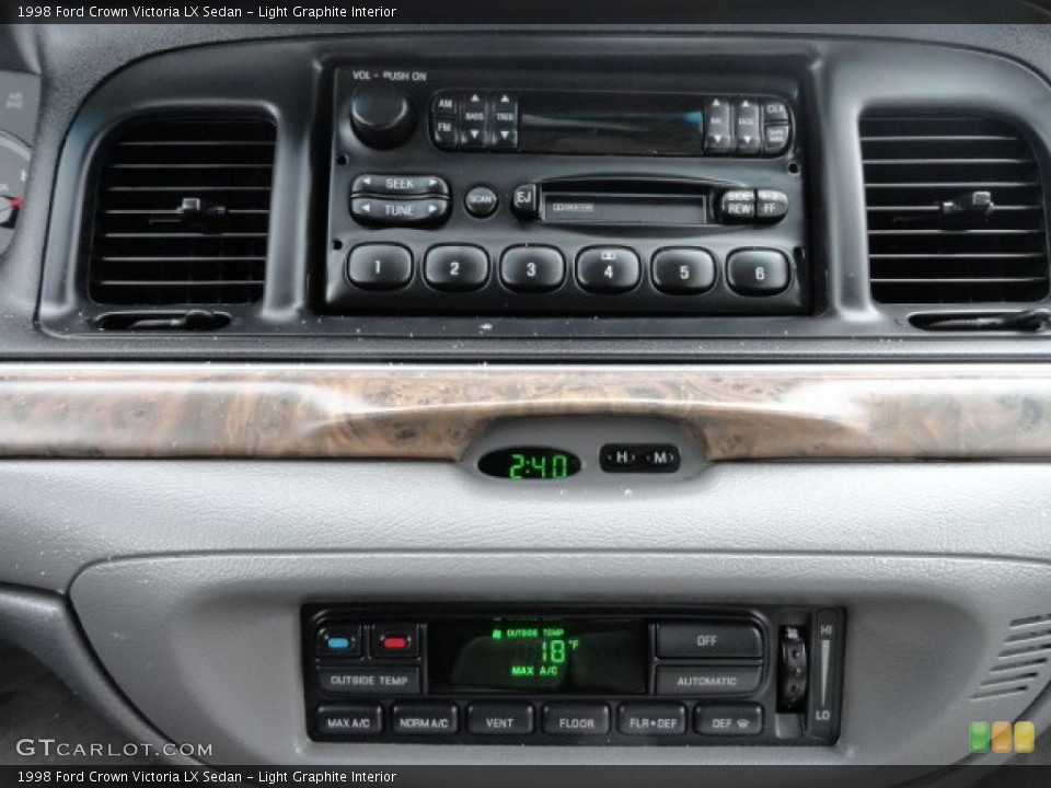 Light Graphite Interior Controls for the 1998 Ford Crown Victoria LX Sedan #59145446