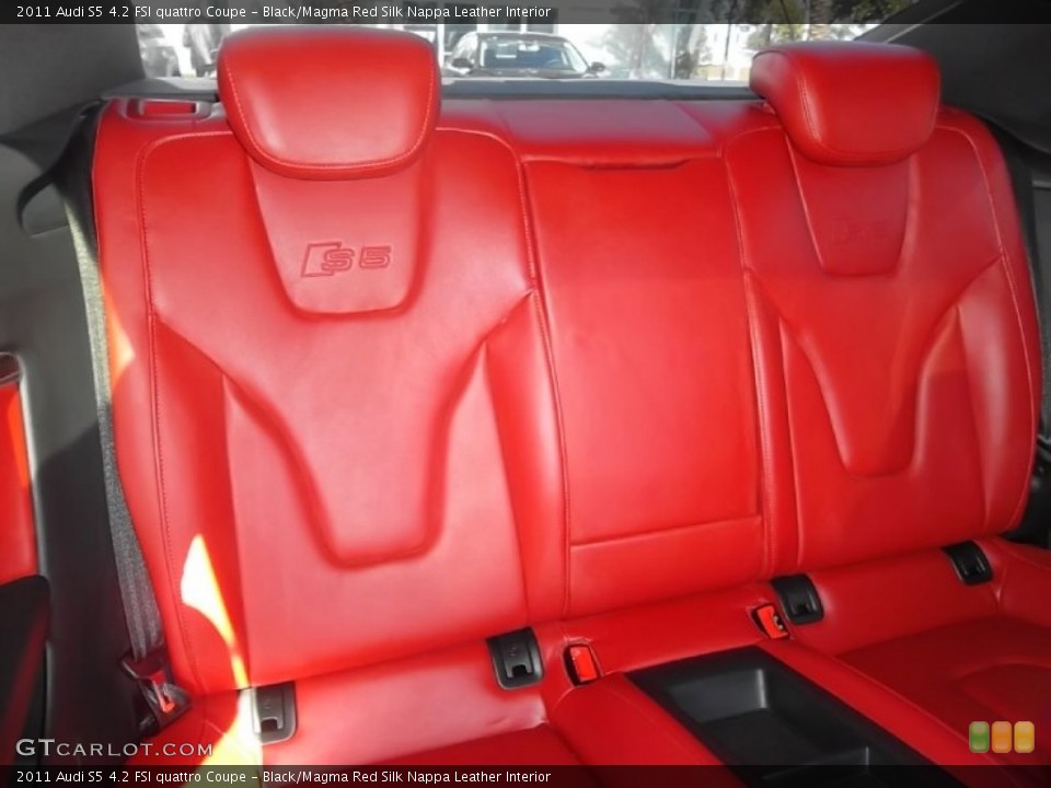 Black/Magma Red Silk Nappa Leather Interior Photo for the 2011 Audi S5 4.2 FSI quattro Coupe #59145575