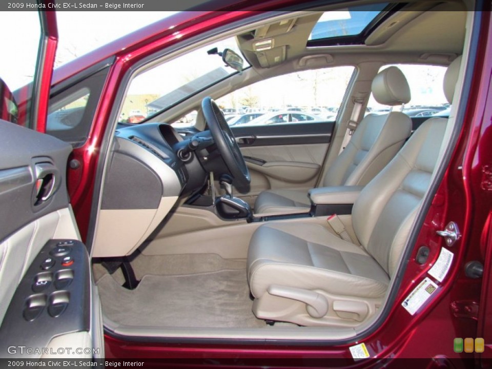 Beige Interior Photo for the 2009 Honda Civic EX-L Sedan #59146355