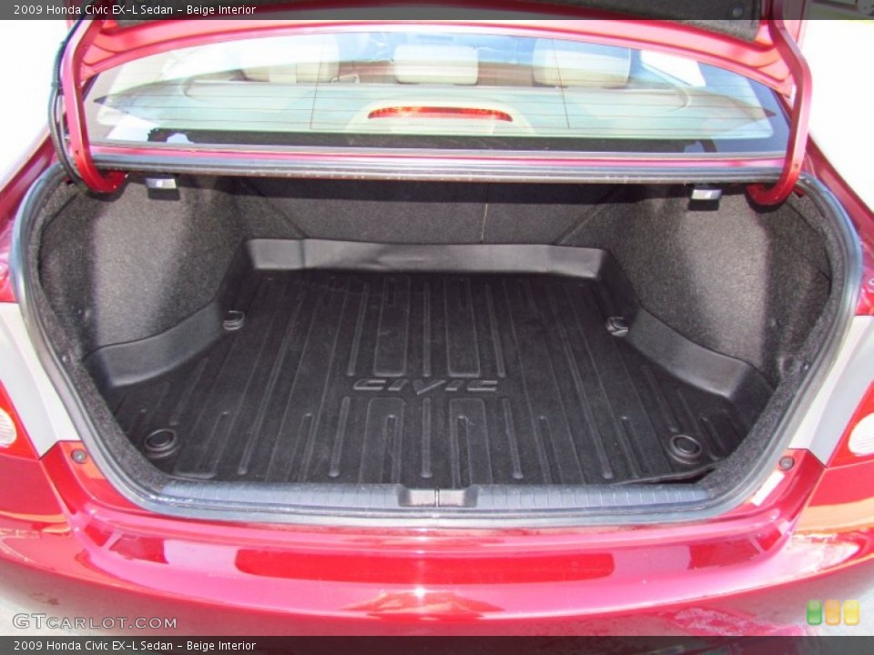 Beige Interior Trunk for the 2009 Honda Civic EX-L Sedan #59146460