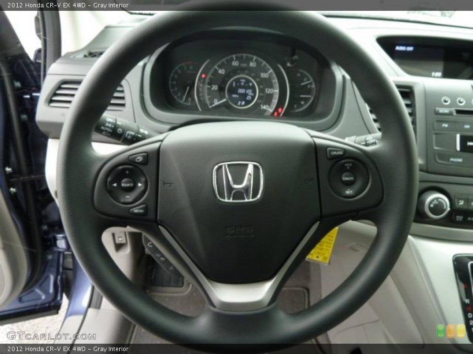Gray Interior Steering Wheel for the 2012 Honda CR-V EX 4WD #59146481
