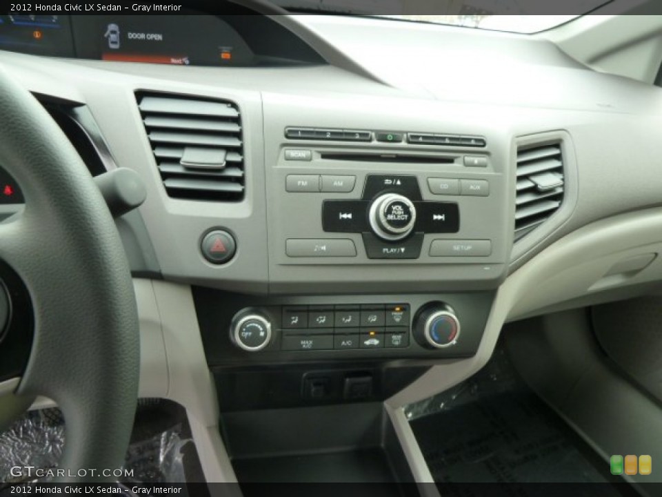 Gray Interior Controls for the 2012 Honda Civic LX Sedan #59147165