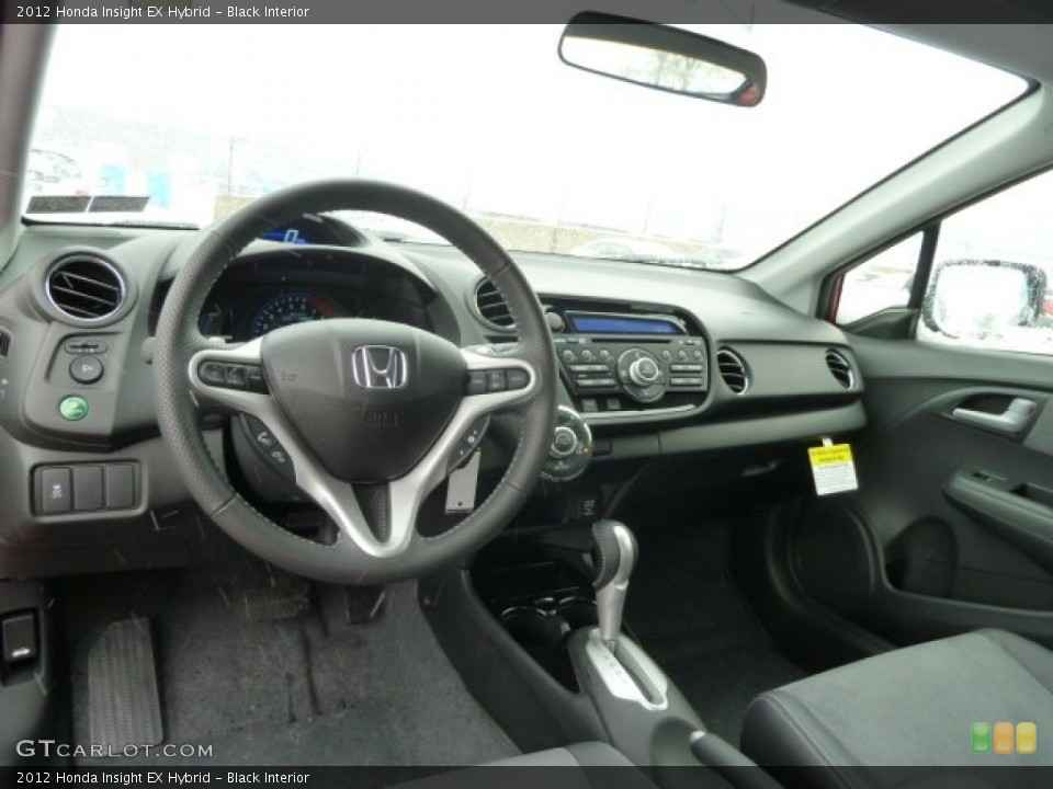 Black Interior Dashboard for the 2012 Honda Insight EX Hybrid #59147270