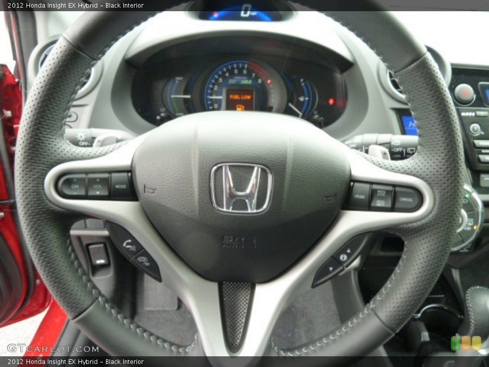 Black Interior Steering Wheel for the 2012 Honda Insight EX Hybrid #59147314