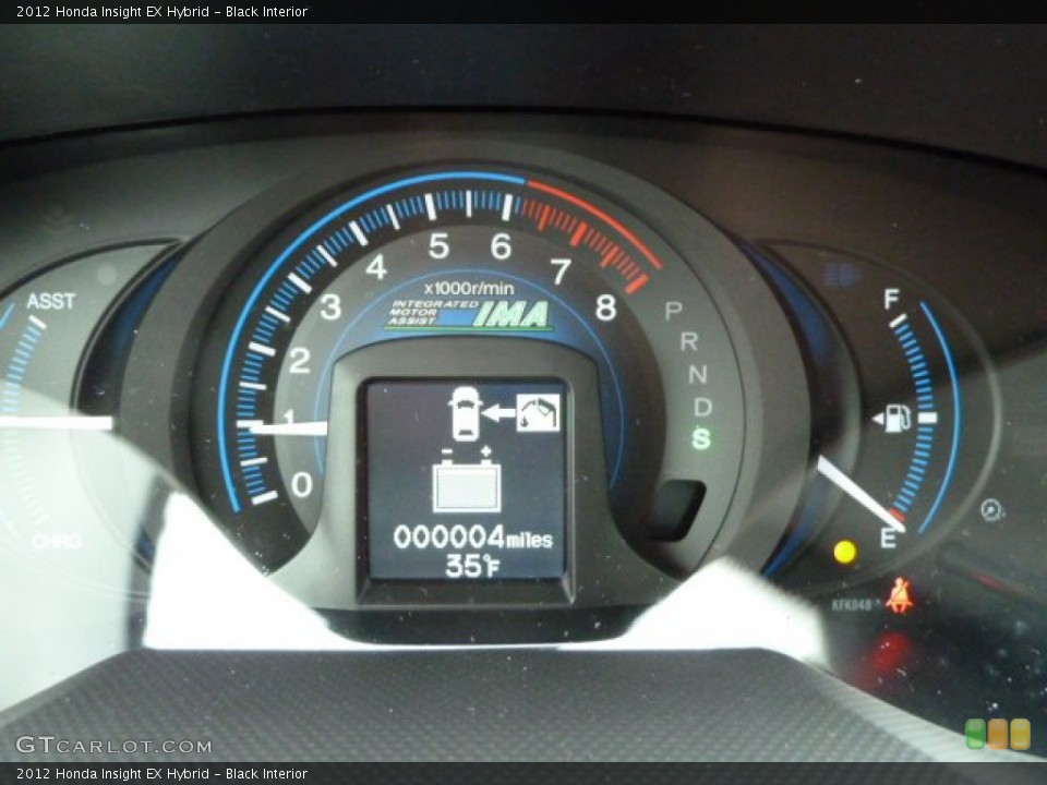 Black Interior Gauges for the 2012 Honda Insight EX Hybrid #59147333