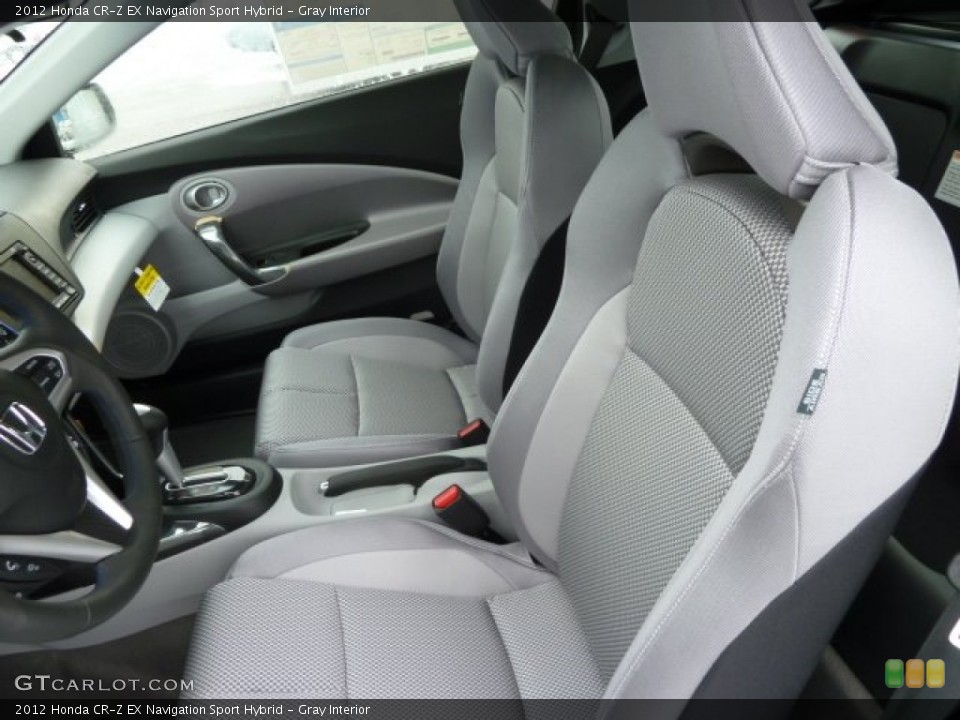 Gray Interior Photo for the 2012 Honda CR-Z EX Navigation Sport Hybrid #59147423