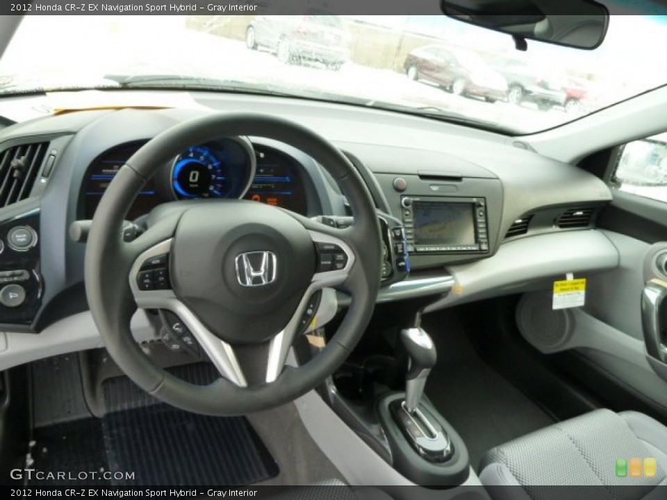 Gray Interior Dashboard for the 2012 Honda CR-Z EX Navigation Sport Hybrid #59147441