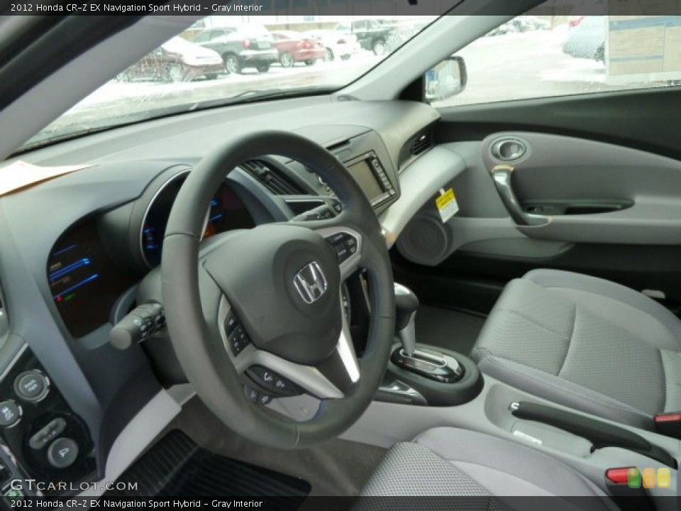 Gray Interior Photo for the 2012 Honda CR-Z EX Navigation Sport Hybrid #59147459