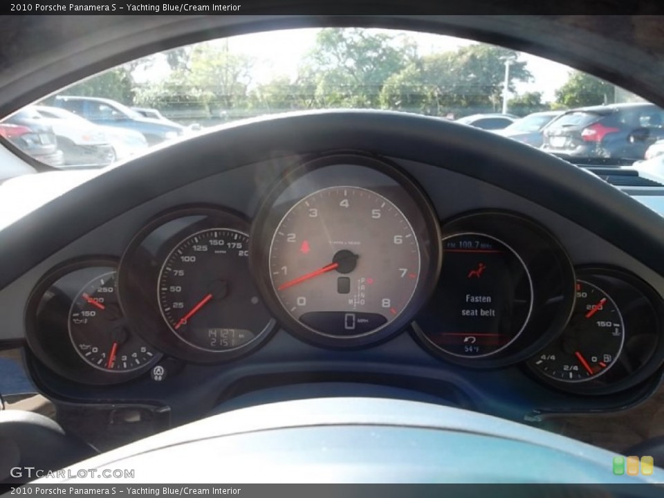 Yachting Blue/Cream Interior Gauges for the 2010 Porsche Panamera S #59149427