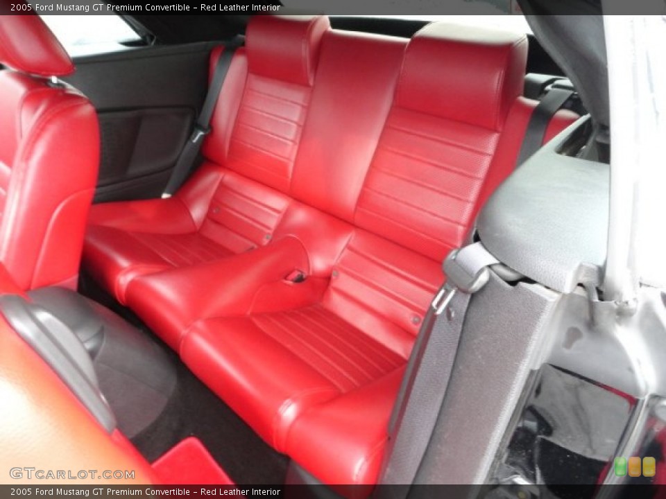 Red Leather Interior Photo for the 2005 Ford Mustang GT Premium Convertible #59149814