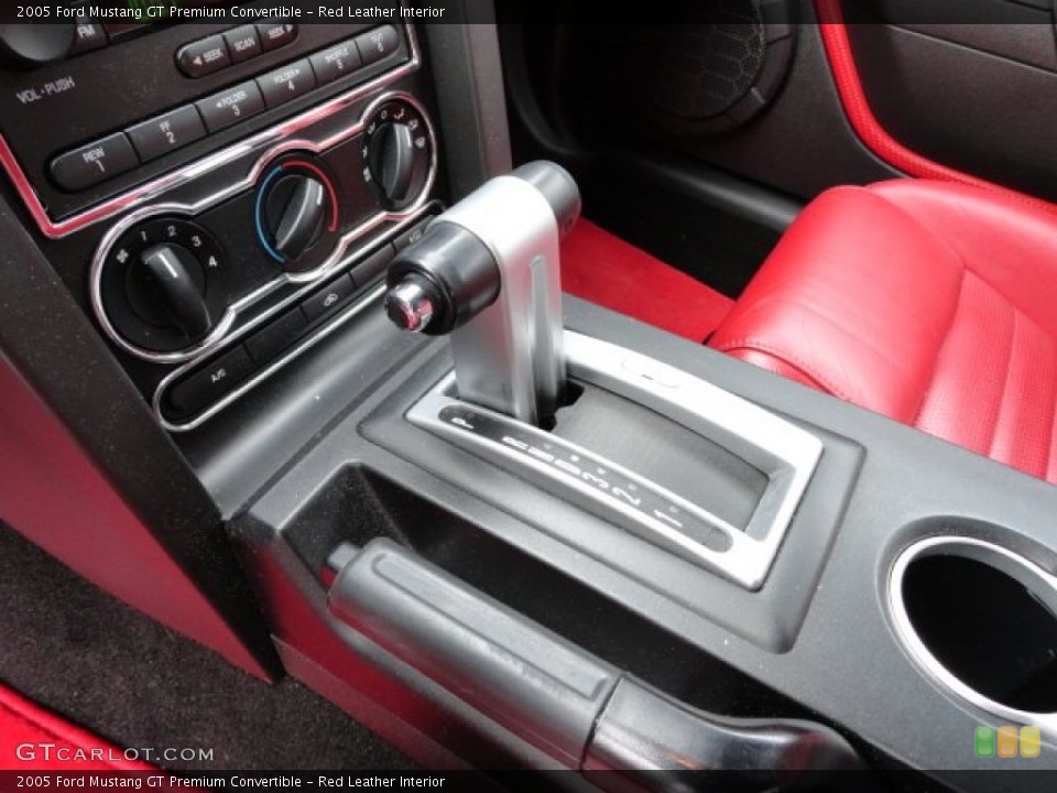 Red Leather Interior Transmission for the 2005 Ford Mustang GT Premium Convertible #59149847