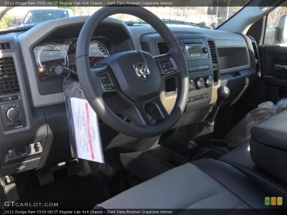 Dark Slate/Medium Graystone Interior Dashboard for the 2012 Dodge Ram 5500 HD ST Regular Cab 4x4 Chassis #59150036
