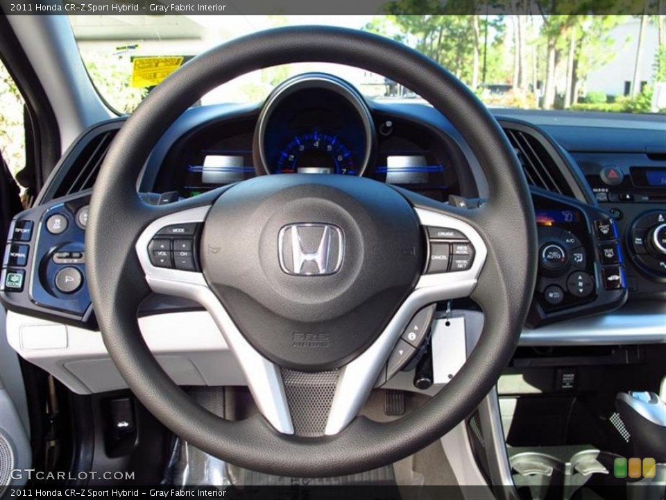 Gray Fabric Interior Steering Wheel for the 2011 Honda CR-Z Sport Hybrid #59150162
