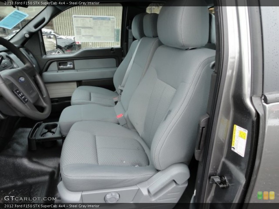 Steel Gray Interior Photo for the 2012 Ford F150 STX SuperCab 4x4 #59151665