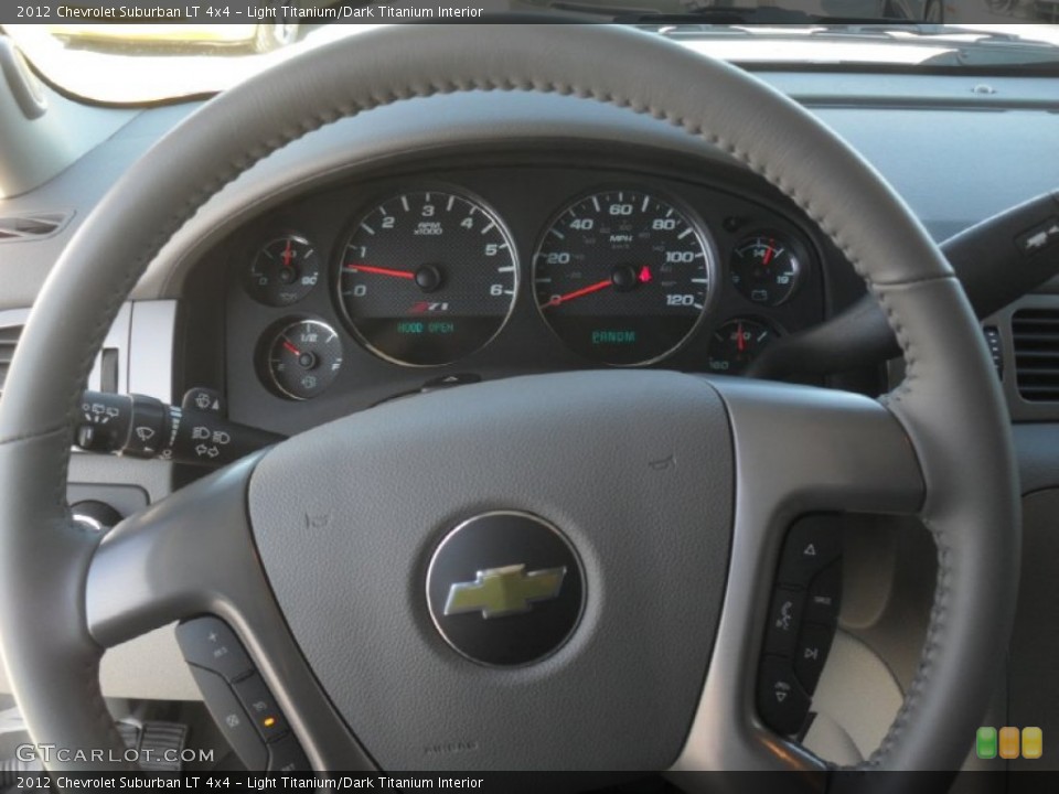 Light Titanium/Dark Titanium Interior Steering Wheel for the 2012 Chevrolet Suburban LT 4x4 #59153102
