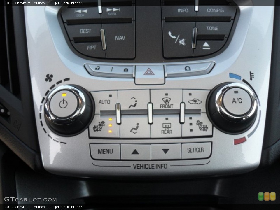 Jet Black Interior Controls for the 2012 Chevrolet Equinox LT #59153769