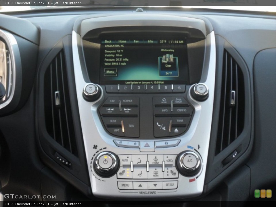 Jet Black Interior Controls for the 2012 Chevrolet Equinox LT #59153780