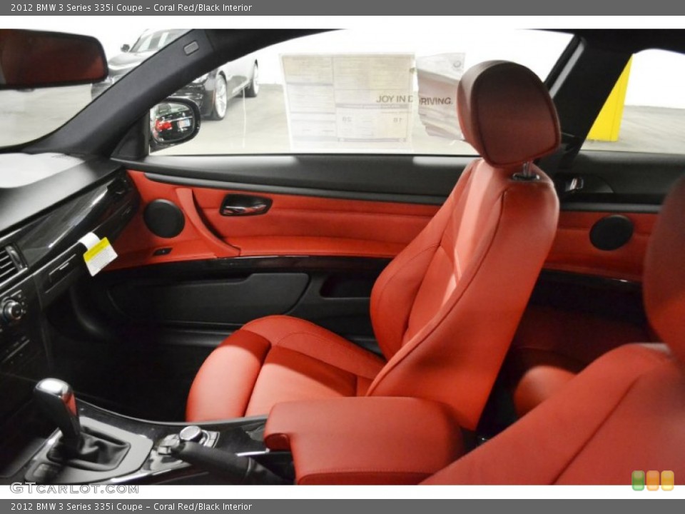 Coral Red/Black Interior Photo for the 2012 BMW 3 Series 335i Coupe #59154236