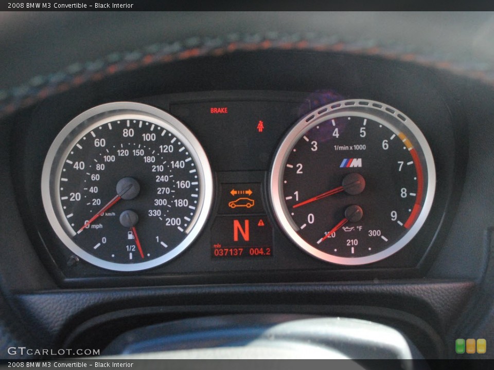 Black Interior Gauges for the 2008 BMW M3 Convertible #59157811