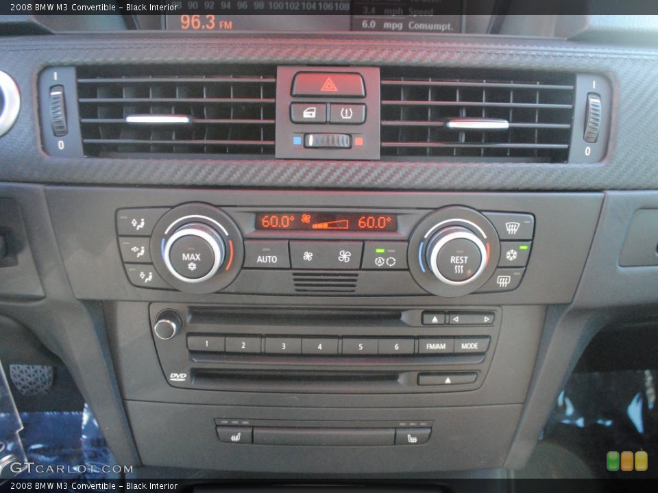 Black Interior Controls for the 2008 BMW M3 Convertible #59157851