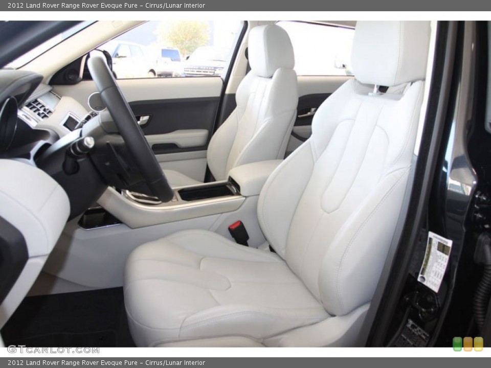 Cirrus/Lunar Interior Photo for the 2012 Land Rover Range Rover Evoque Pure #59160013