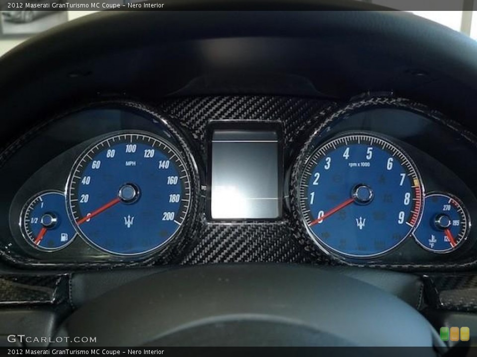 Nero Interior Gauges for the 2012 Maserati GranTurismo MC Coupe #59161193
