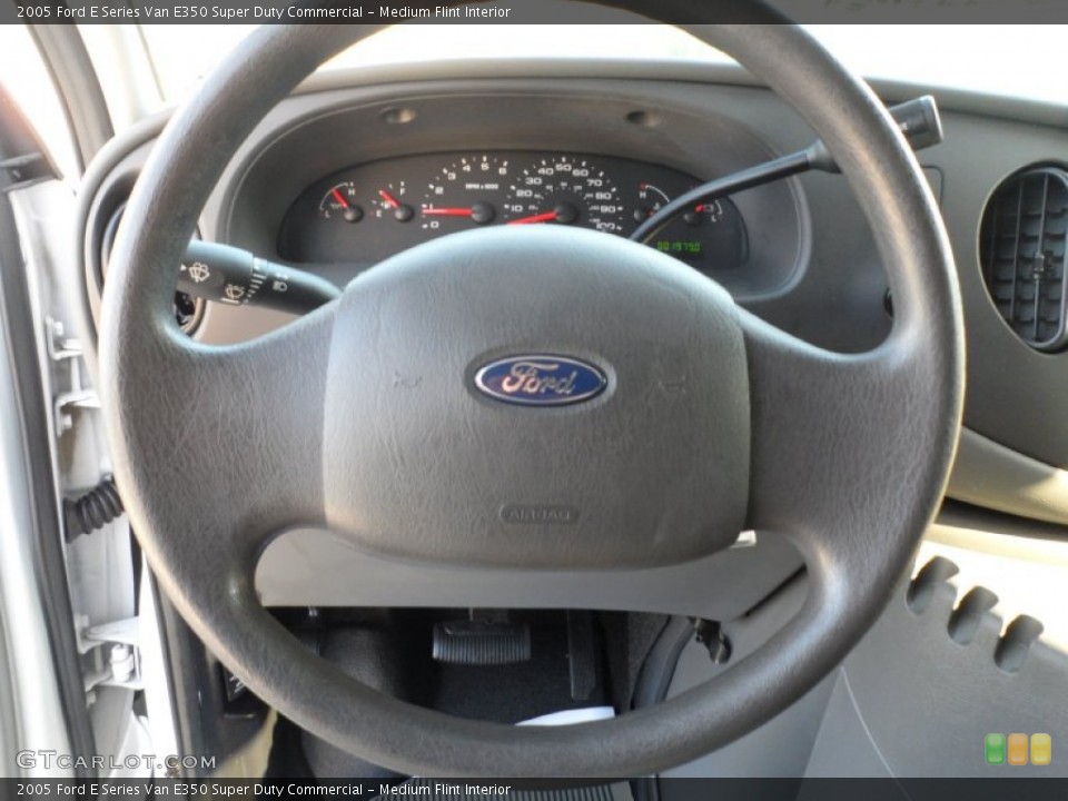 Medium Flint Interior Steering Wheel for the 2005 Ford E Series Van E350 Super Duty Commercial #59162396