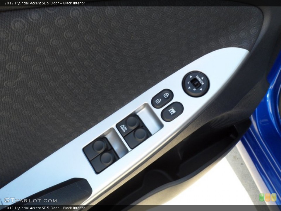 Black Interior Controls for the 2012 Hyundai Accent SE 5 Door #59164340