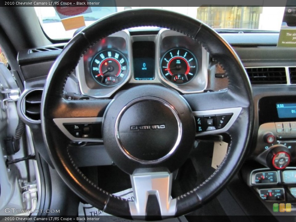 Black Interior Steering Wheel for the 2010 Chevrolet Camaro LT/RS Coupe #59164830