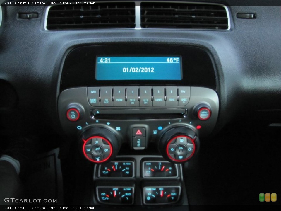 Black Interior Controls for the 2010 Chevrolet Camaro LT/RS Coupe #59164871