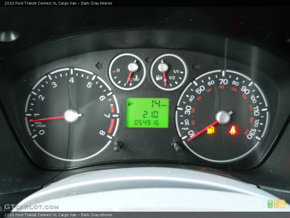 Dark Gray Interior Gauges for the 2010 Ford Transit Connect XL Cargo Van #59167259