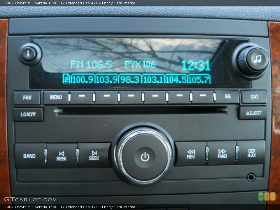 Ebony Black Interior Audio System for the 2007 Chevrolet Silverado 1500 LTZ Extended Cab 4x4 #59167352