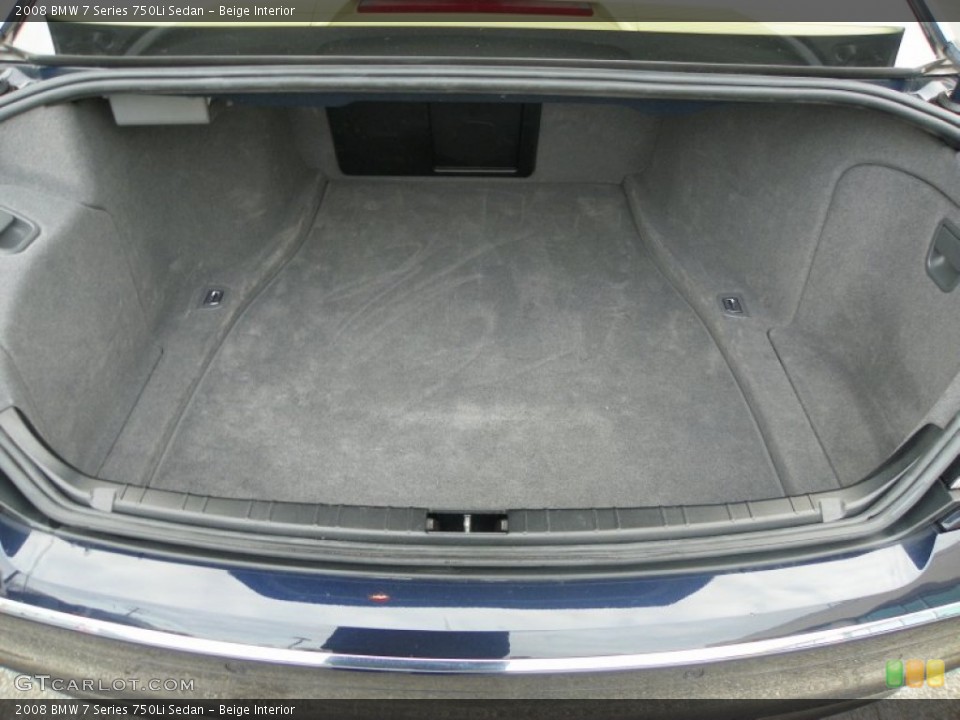 Beige Interior Trunk for the 2008 BMW 7 Series 750Li Sedan #59167874