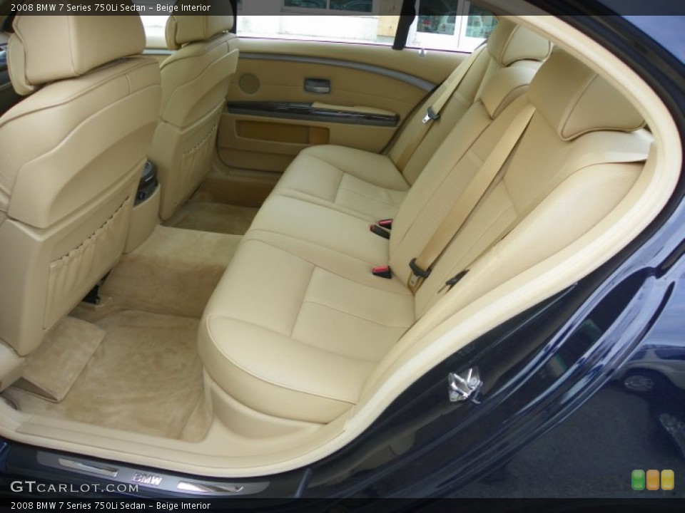 Beige Interior Photo for the 2008 BMW 7 Series 750Li Sedan #59167877