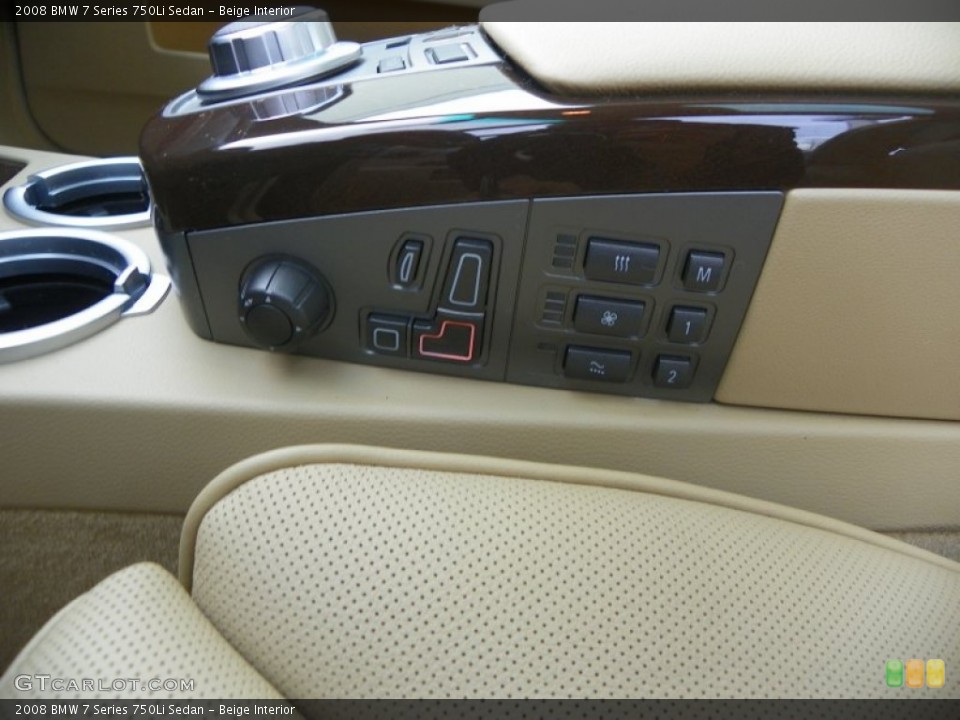 Beige Interior Controls for the 2008 BMW 7 Series 750Li Sedan #59167883