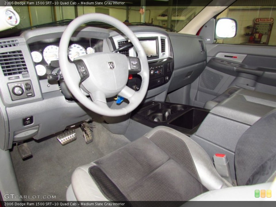 Medium Slate Gray Interior Prime Interior for the 2006 Dodge Ram 1500 SRT-10 Quad Cab #59169490