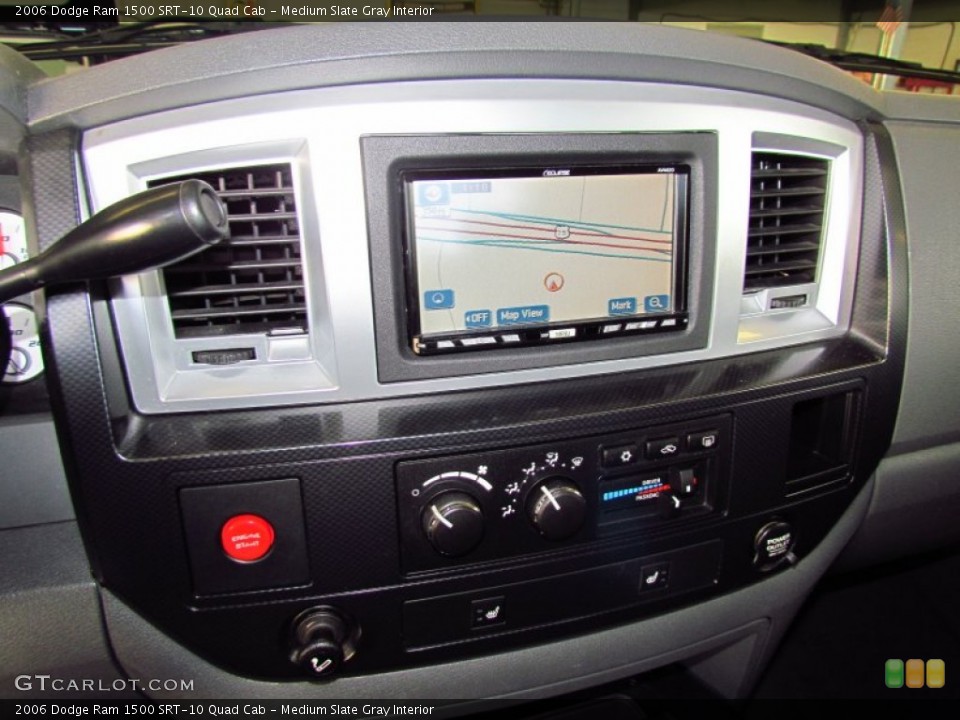 Medium Slate Gray Interior Navigation for the 2006 Dodge Ram 1500 SRT-10 Quad Cab #59169532