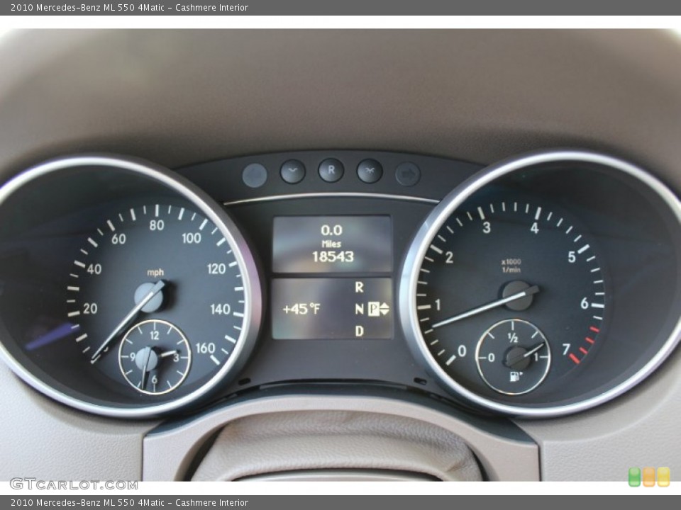Cashmere Interior Gauges for the 2010 Mercedes-Benz ML 550 4Matic #59171182