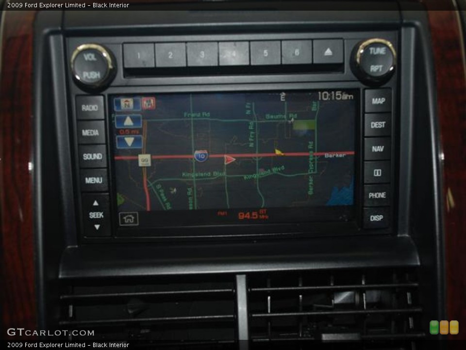 Black Interior Navigation for the 2009 Ford Explorer Limited #59172073