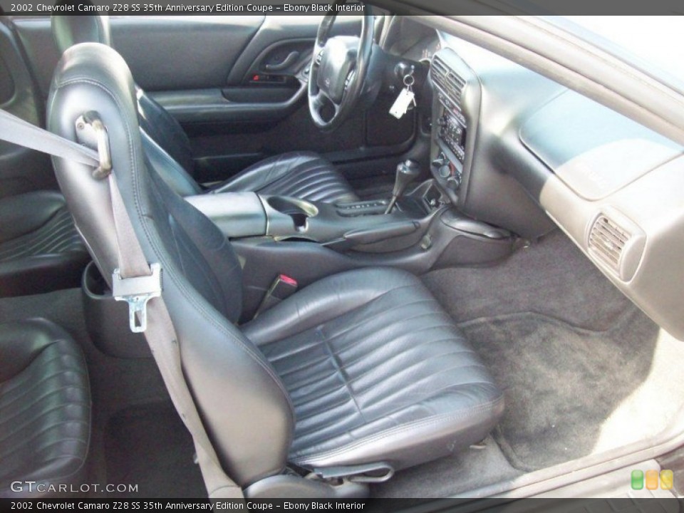 Ebony Black Interior Photo for the 2002 Chevrolet Camaro Z28 SS 35th Anniversary Edition Coupe #59172301