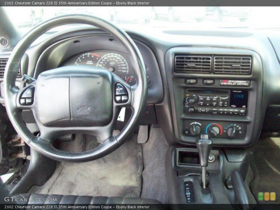 Ebony Black Interior Controls for the 2002 Chevrolet Camaro Z28 SS 35th Anniversary Edition Coupe #59172310
