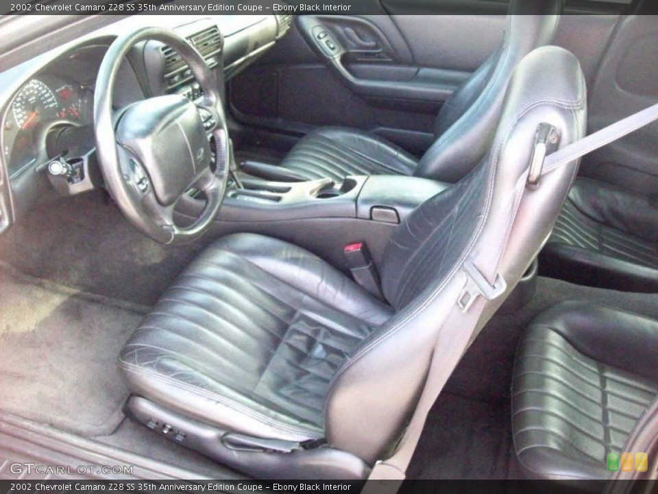 Ebony Black Interior Photo for the 2002 Chevrolet Camaro Z28 SS 35th Anniversary Edition Coupe #59172489