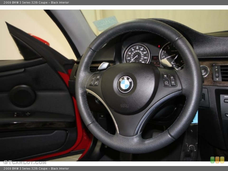 Black Interior Steering Wheel for the 2009 BMW 3 Series 328i Coupe #59175791